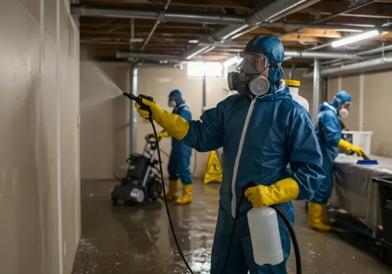 Basement Sanitization and Antimicrobial Treatment process in Deer Lodge County, MT